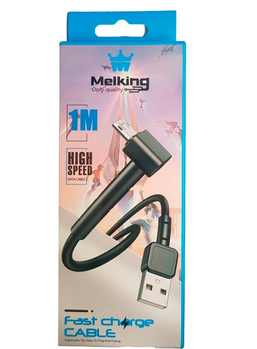 CABLE MELKING PUNTA L TIPO C 1M 3.1A